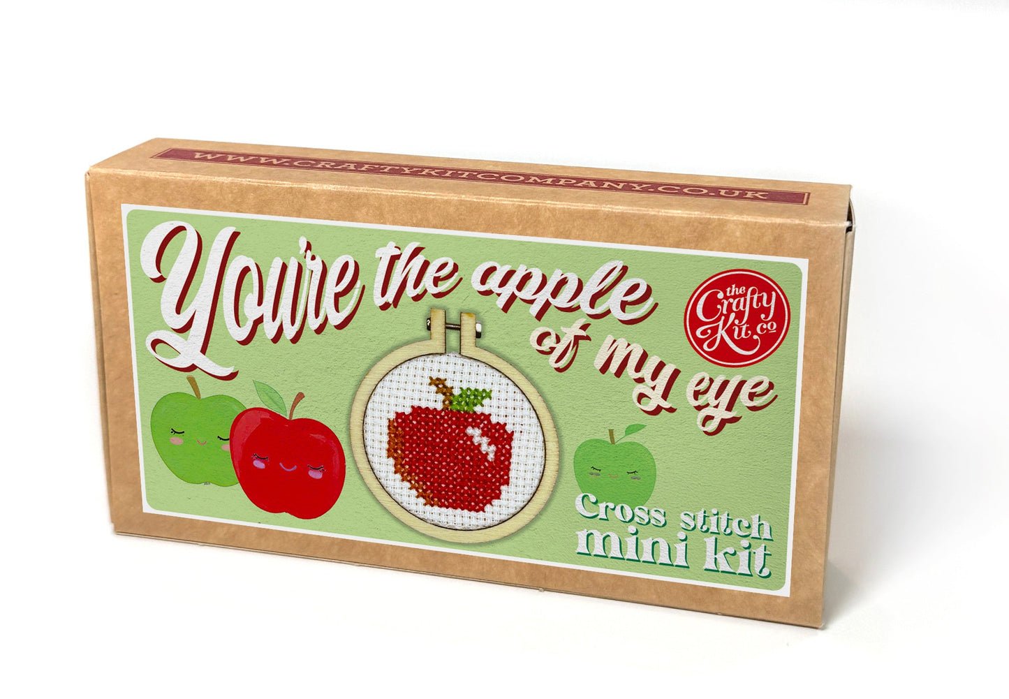 You're The Apple Of My Eye Mini Matchbox Cross Stitch Kit