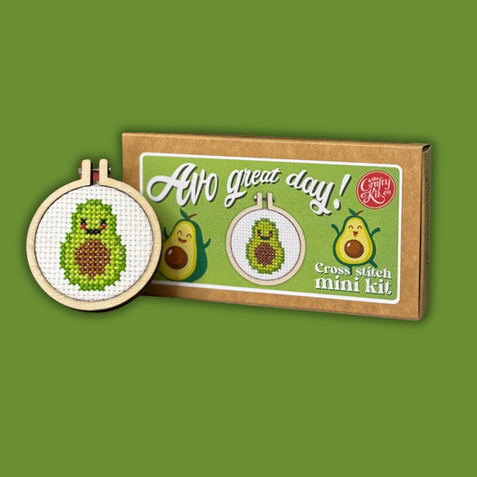 Avo Great Day! Mini Matchbox Cross Stitch Kit
