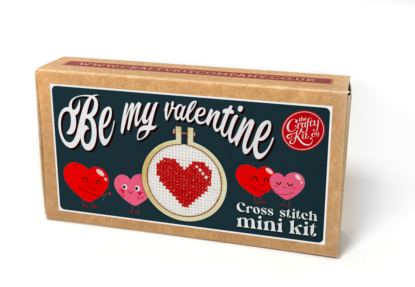 Be my Valentine Mini Matchbox Cross Stitch Kit