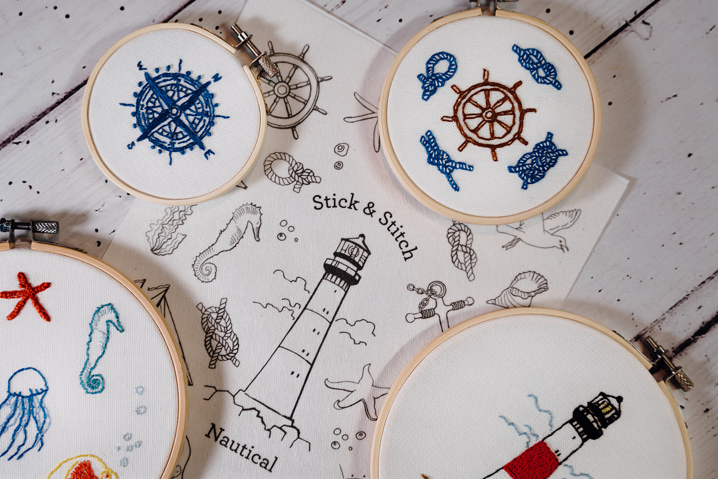 Nautical Stick & Stitch Embroidery