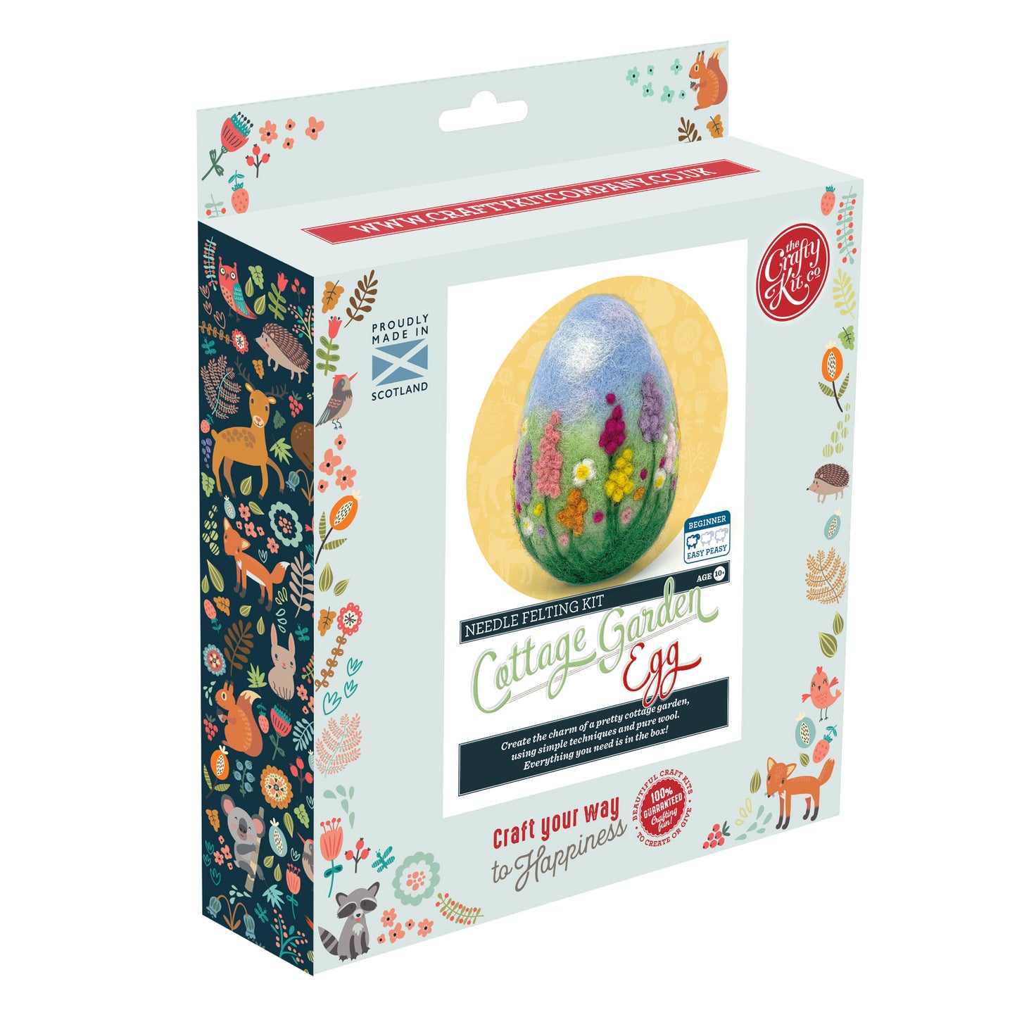 Cottage Garden Egg Needle Felting Craft Kit