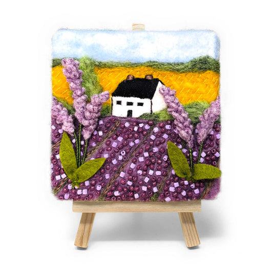 Mini Masterpiece: Fields of Lavender Needle Felting Kit