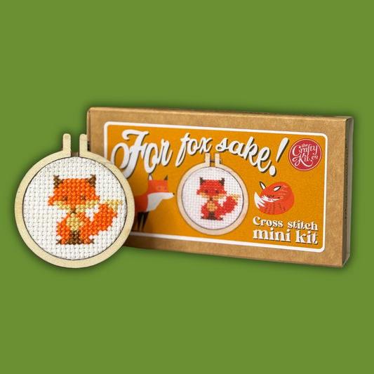 For Fox Sake Mini Matchbox Cross Stitch Kit