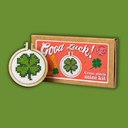 Good Luck Mini Matchbox Cross Stitch Kit