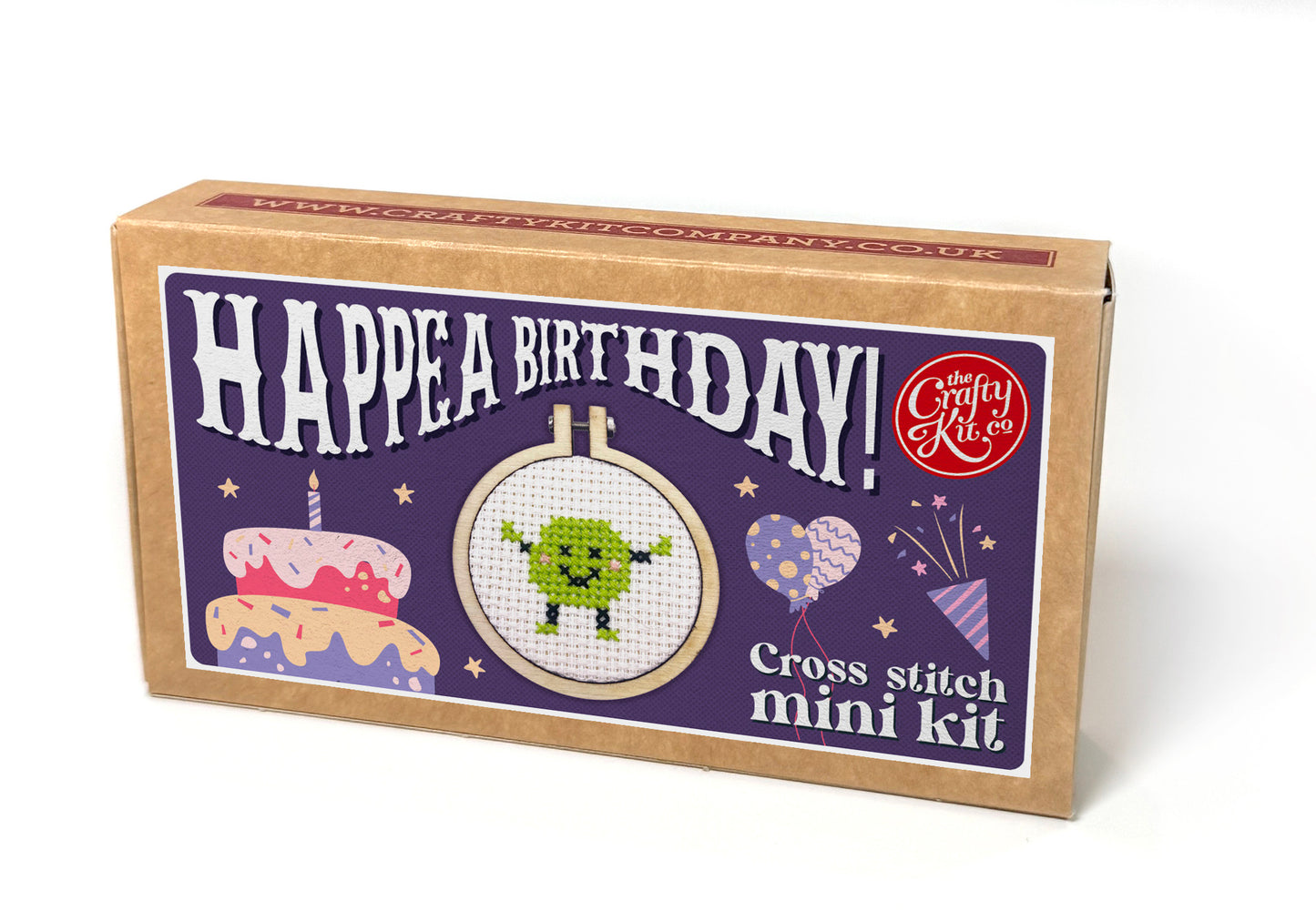 Happea Birthday! Mini Matchbox Cross Stitch Kit