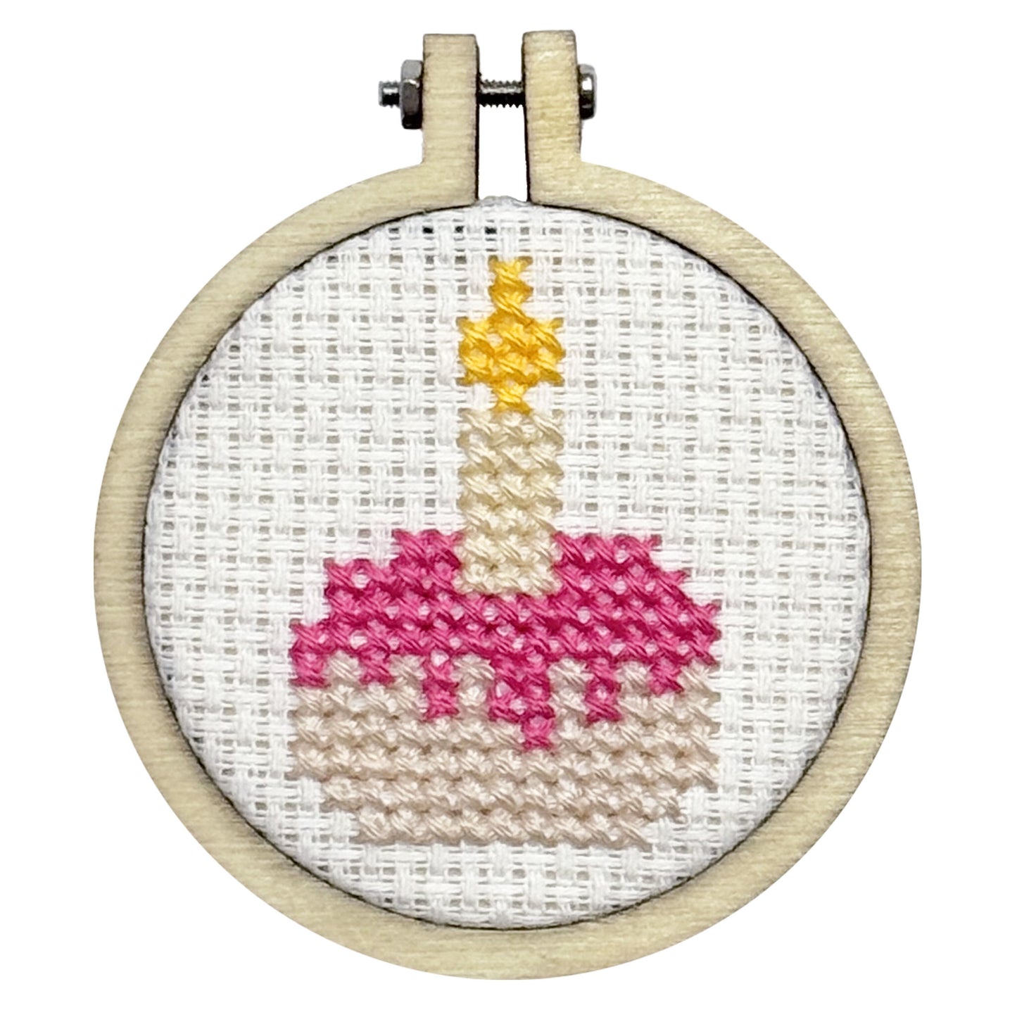 Happy Birthday! Cake Mini Matchbox Cross Stitch Kit