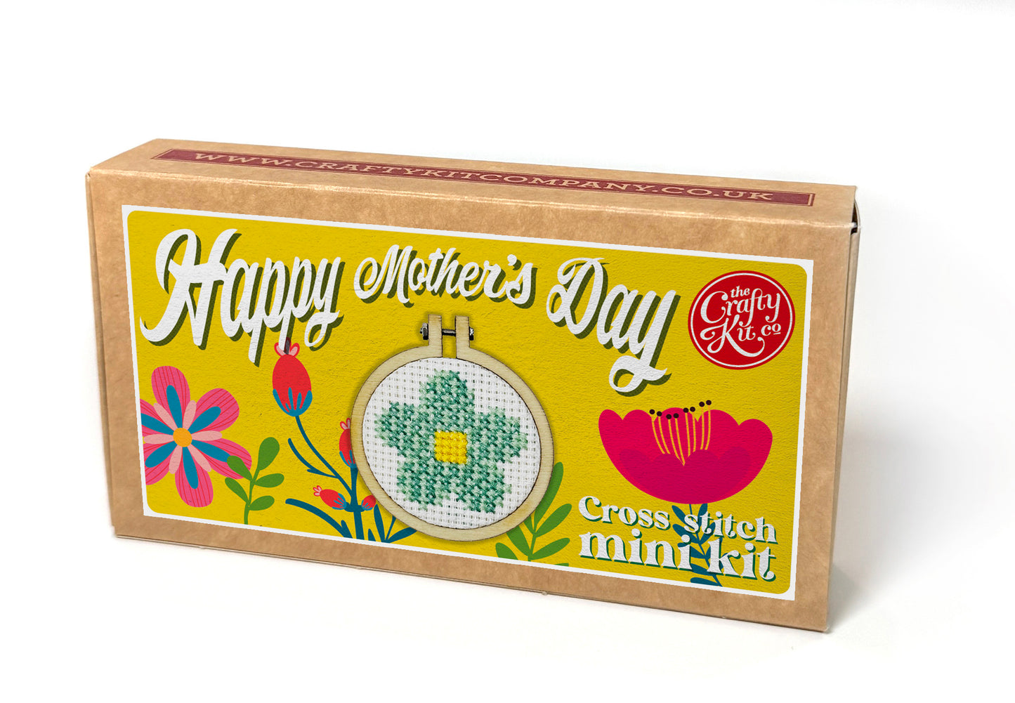Happy Mothers Day Flower Mini Matchbox Cross Stitch Kit