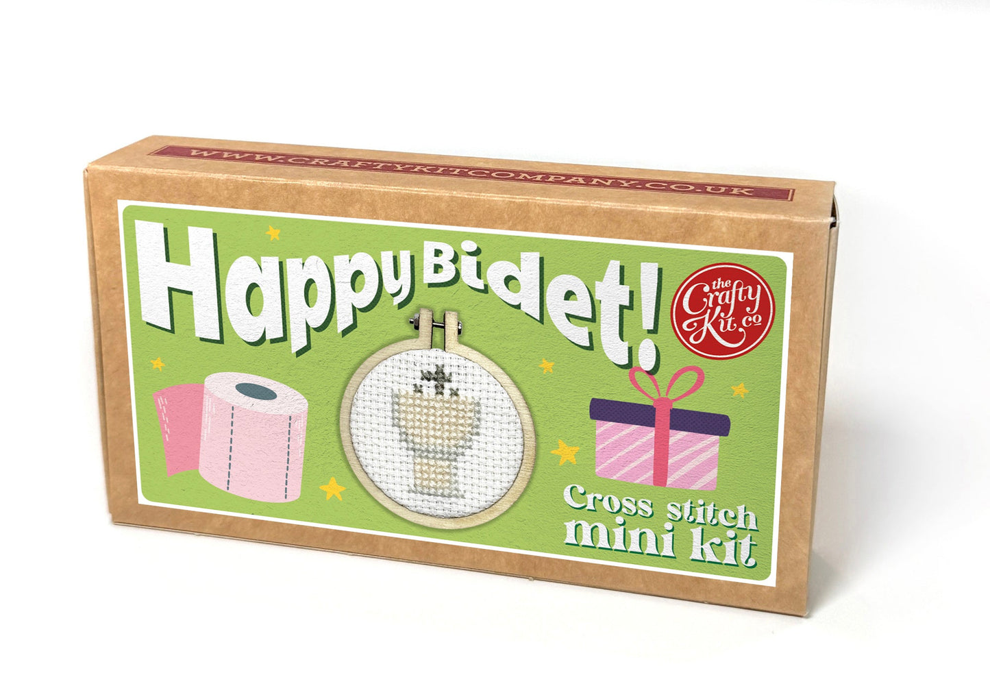 Happy Bidet! Mini Matchbox Cross Stitch Kit