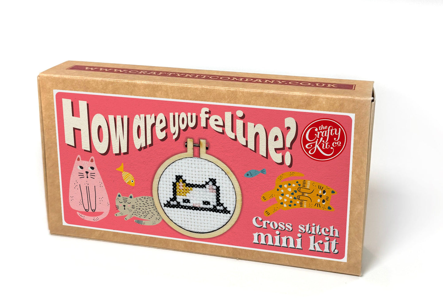 How Are You Feline? Mini Matchbox Cross Stitch Kit