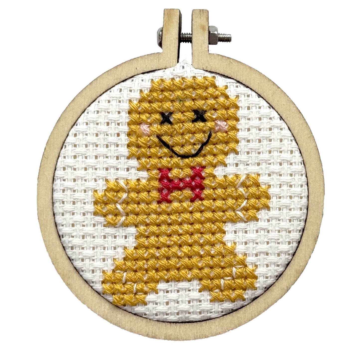 I Love You From My Head To My Dough Mini Matchbox Christmas Cross Stitch Kit