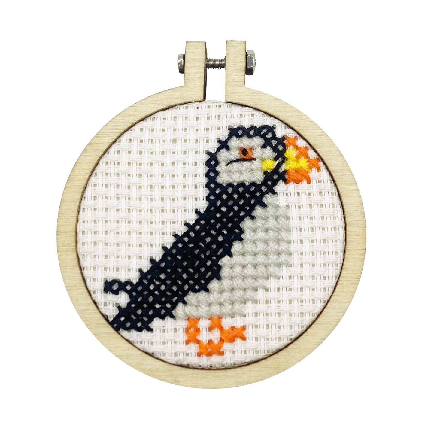 I Puffin Love You! Mini Matchbox Cross Stitch Kit
