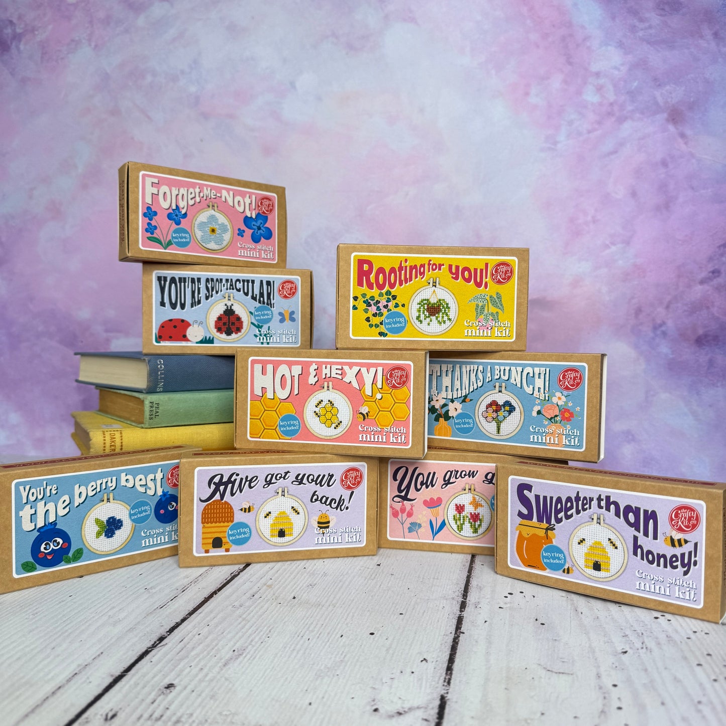 I Love You Mini Matchbox Cross Stitch Kit