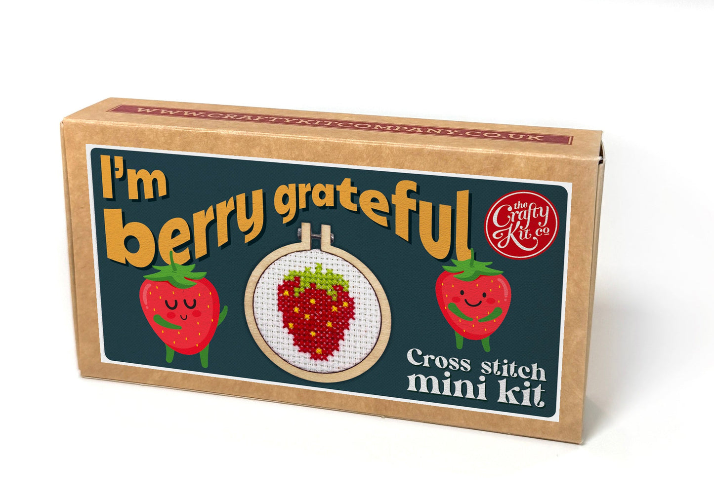 I'm Berry Grateful Mini Matchbox Cross Stitch Kit