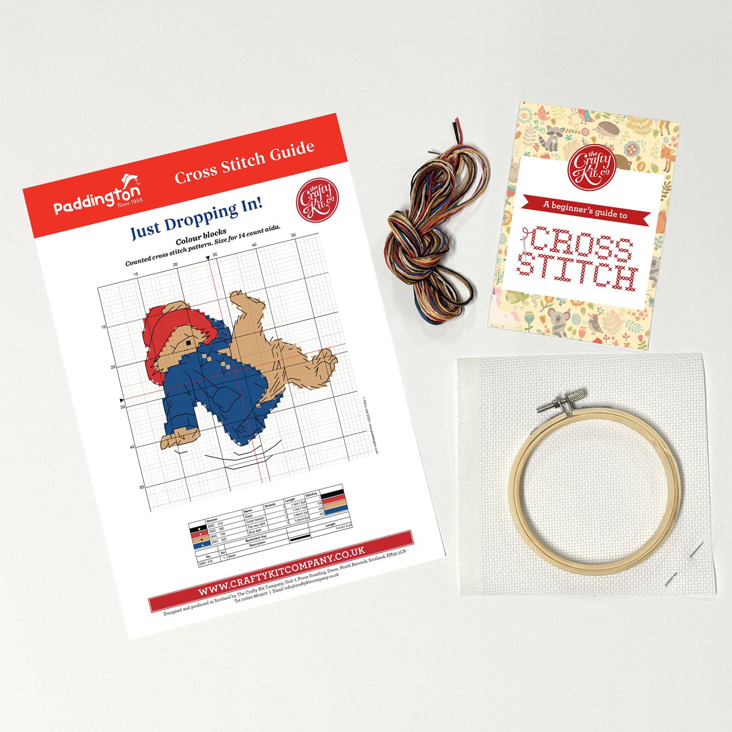 Paddington -  Just Dropping In!  Mini Cross Stitch Kit