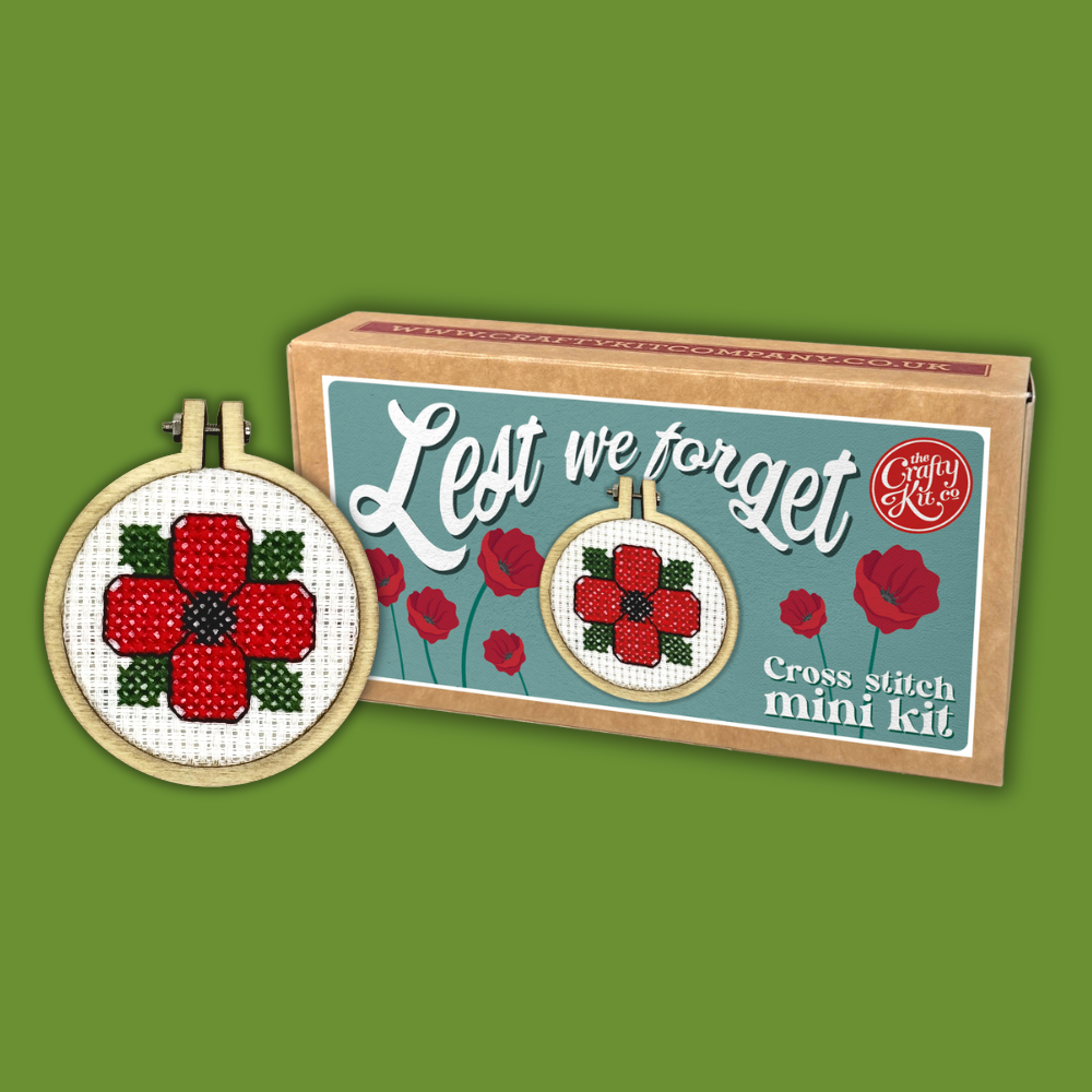 Lest We Forget Mini Matchbox Cross Stitch Kit