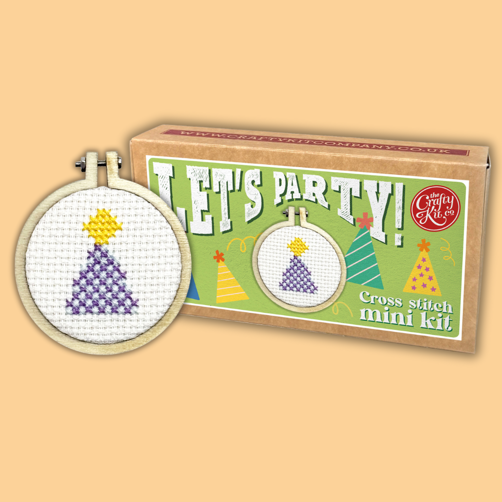Let's Party! Mini Matchbox Cross Stitch Kit