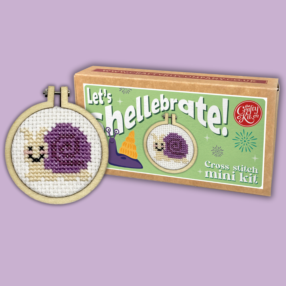 Let's Shellebrate! Mini Matchbox Cross Stitch Kit