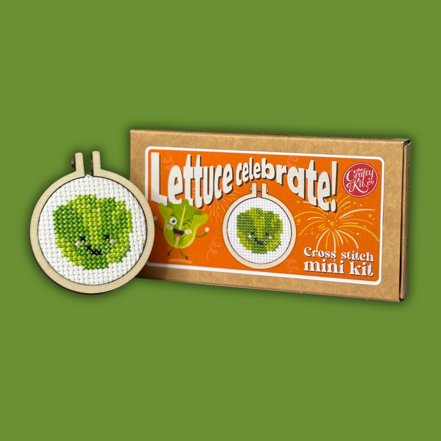 Lettuce Celebrate! Mini Matchbox Cross Stitch Kit