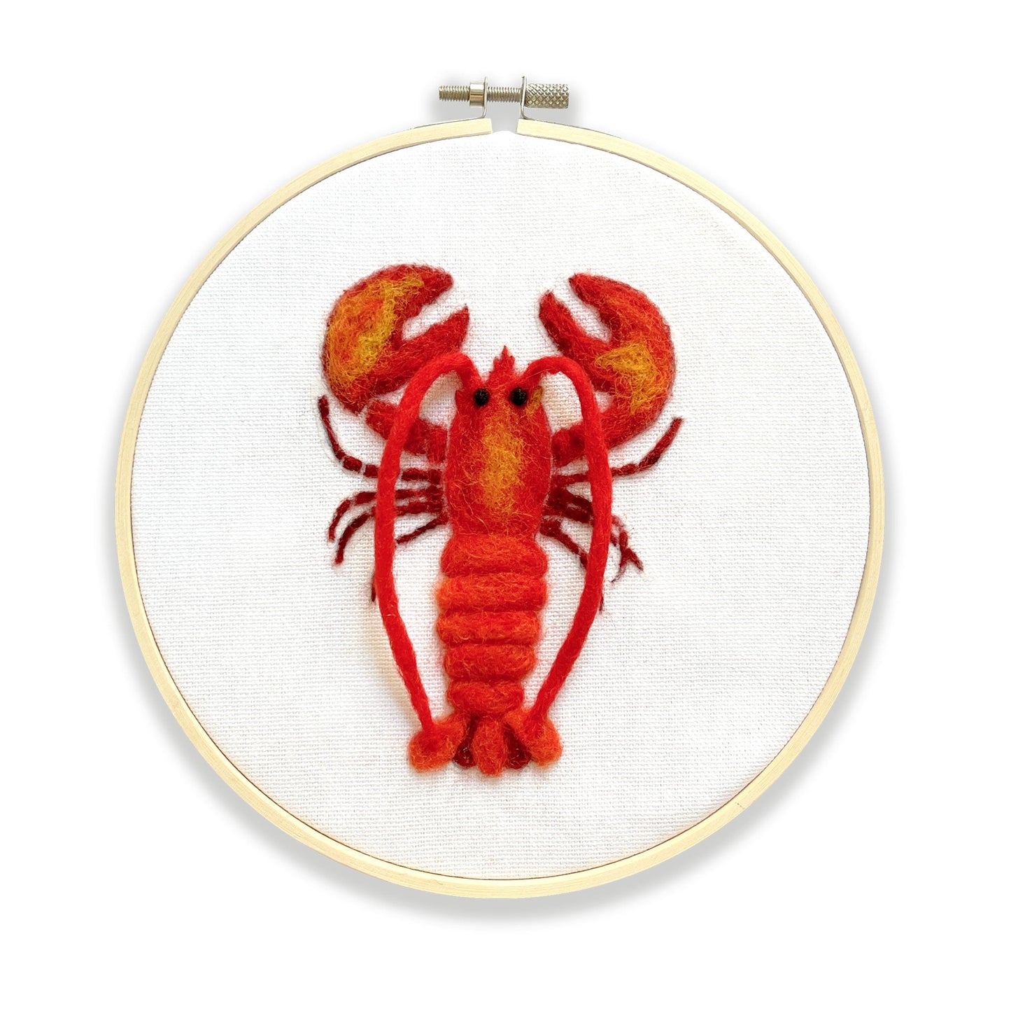 Lobster in a Hoop Needle Felting Kit