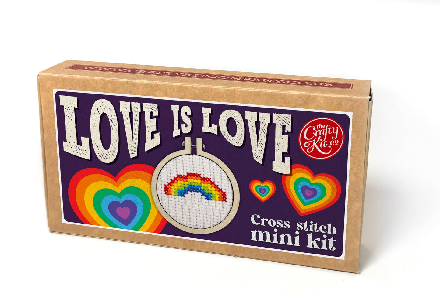 Love Is Love Mini Matchbox Cross Stitch Kit
