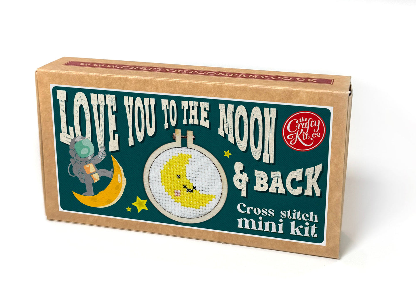 Love You To The Moon and Back Mini Matchbox Cross Stitch Kit