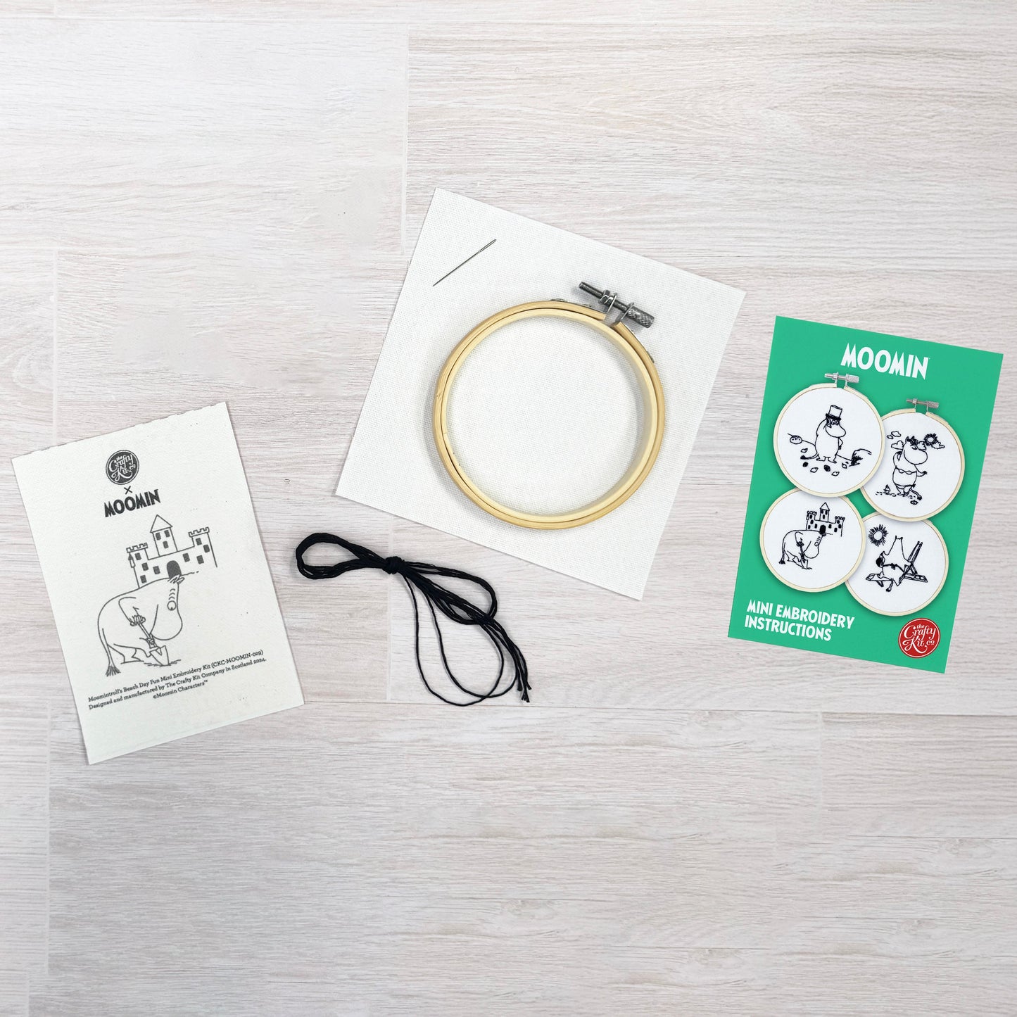 Moomintroll's Beach Day Fun Mini Embroidery Kit