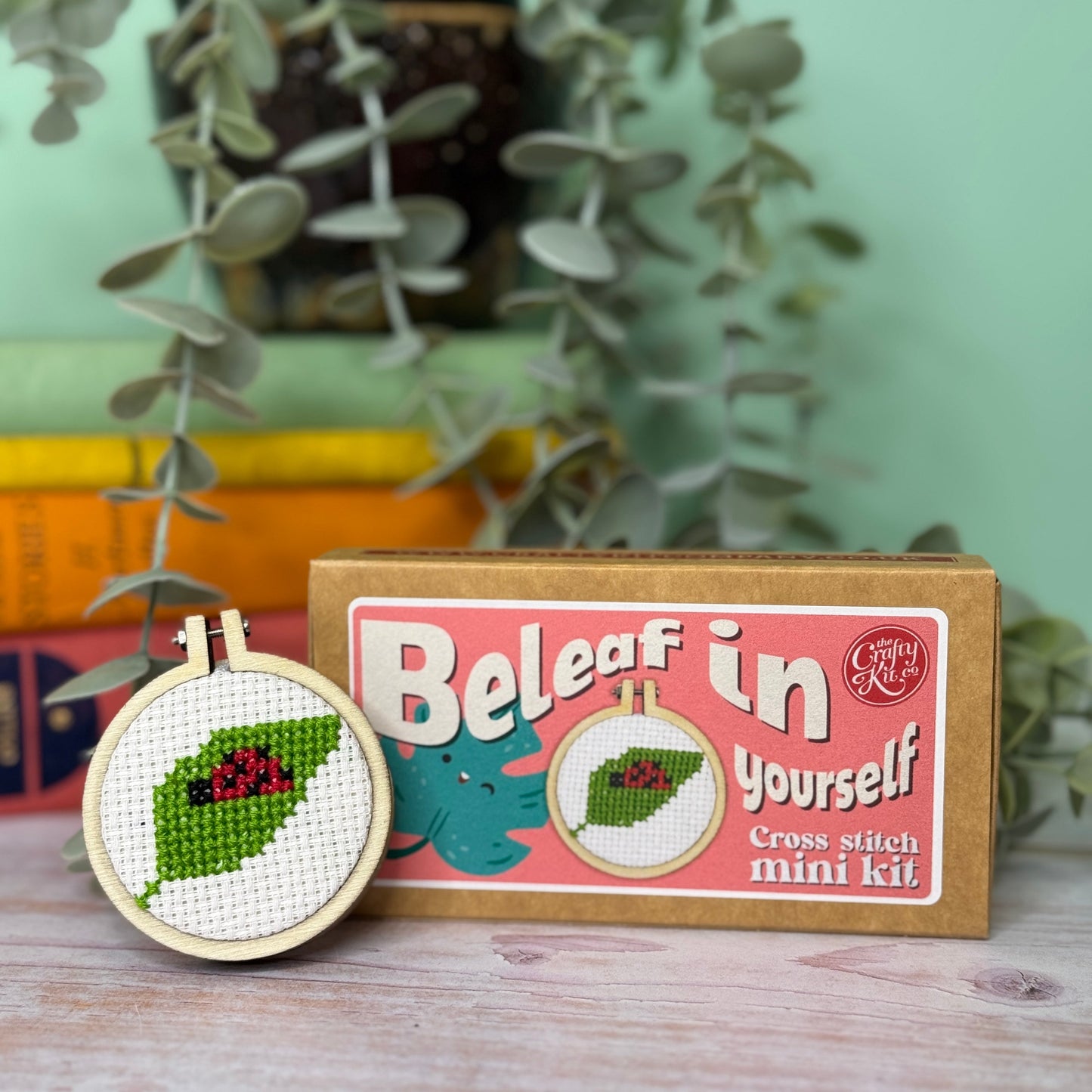 Beleaf in Yourself  Mini Matchbox Cross Stitch Kit