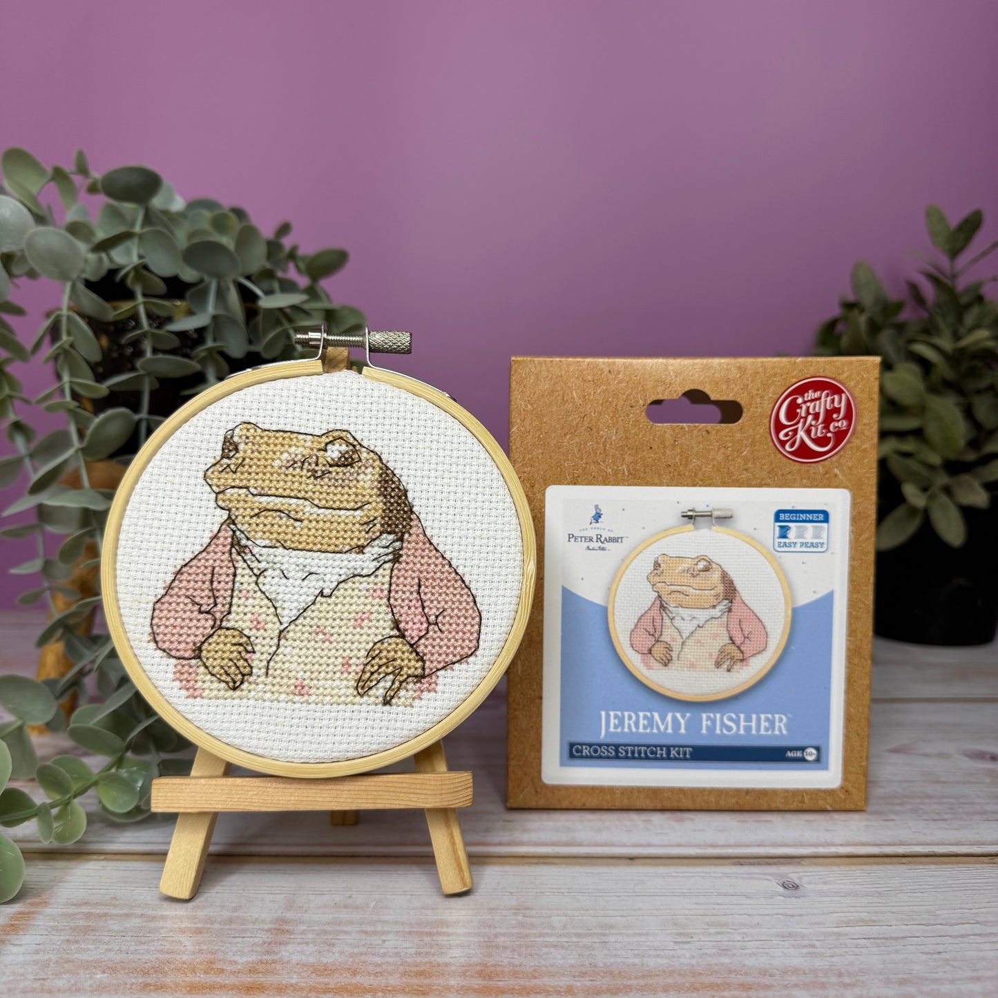 Beatrix Potter - Jeremy Fisher Mini Cross Stitch Kit
