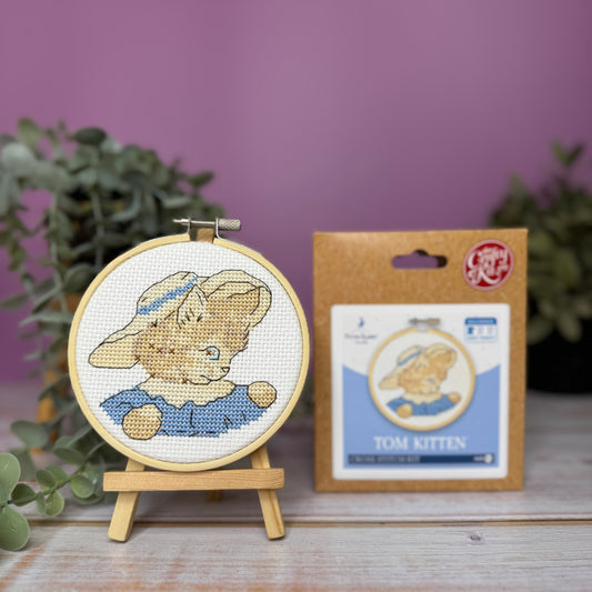 Beatrix Potter - Tom Kitten Mini Cross Stitch Kit