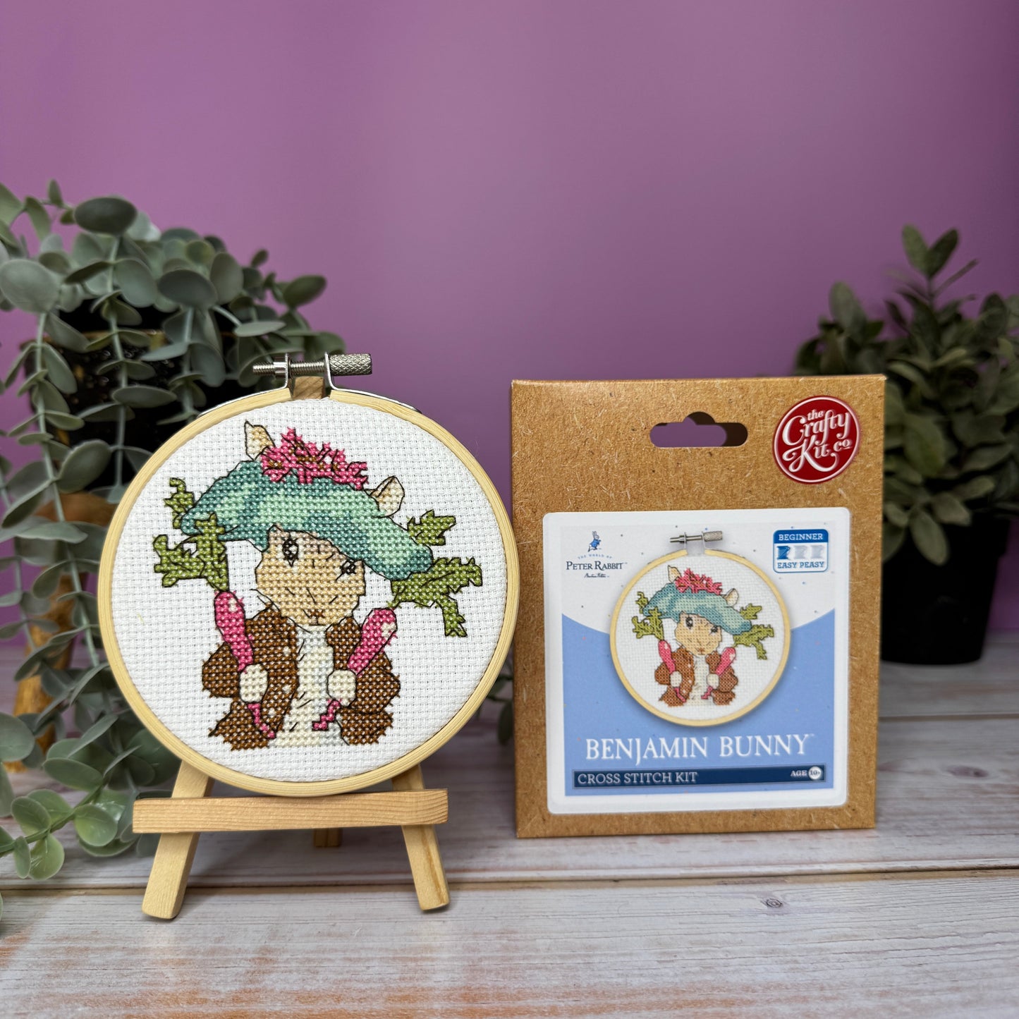 Beatrix Potter - Benjamin Bunny Mini Cross Stitch Kit