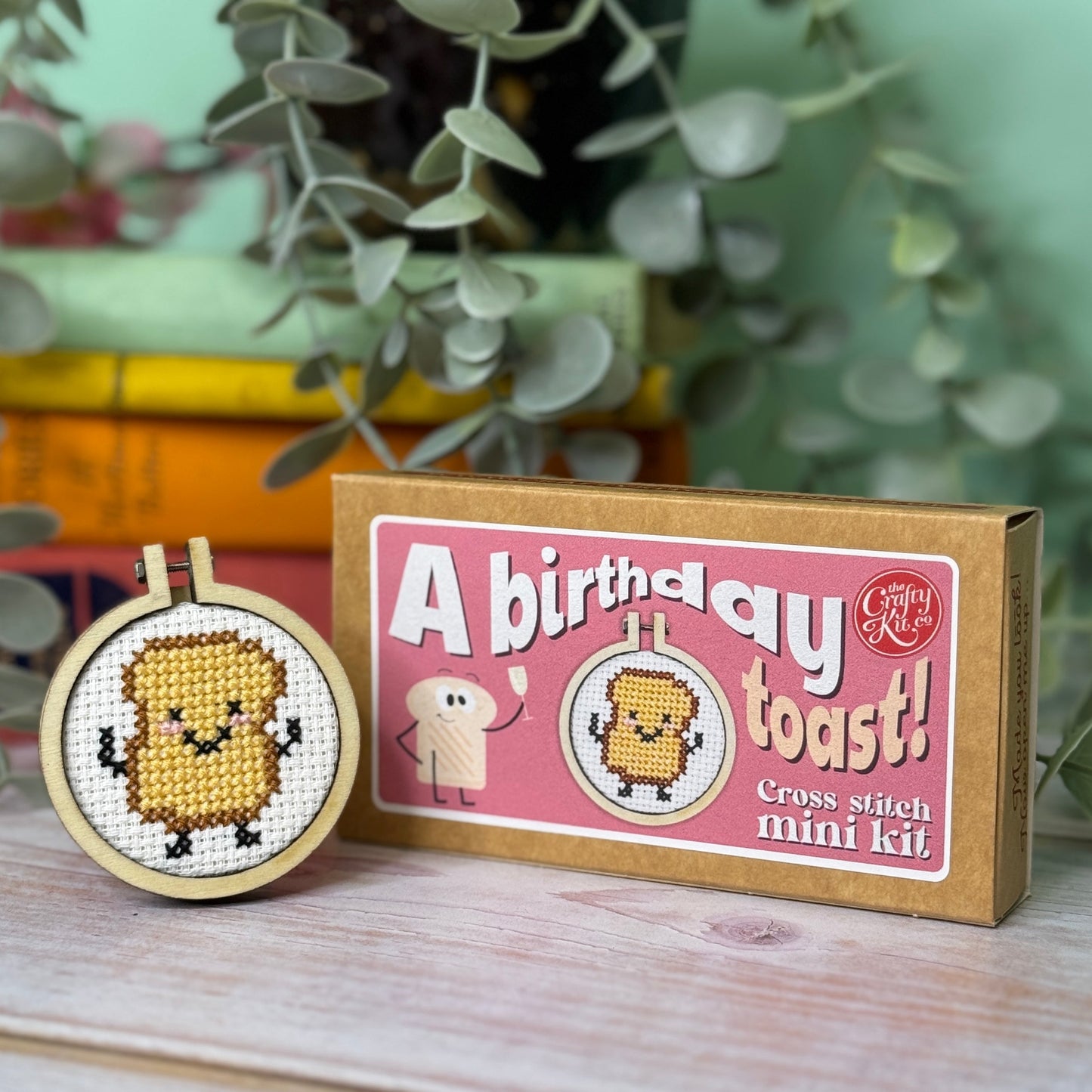 A Birthday Toast! Mini Matchbox Cross Stitch Kit