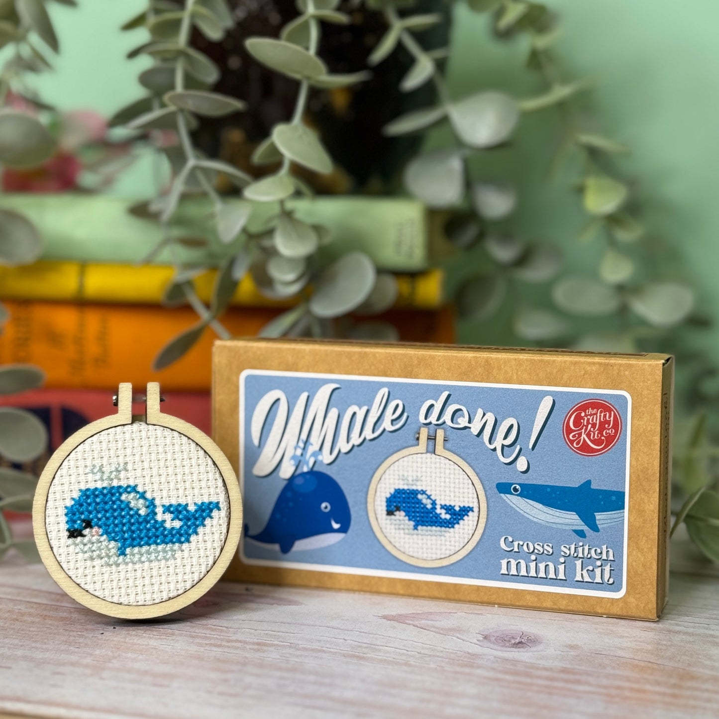 Whale Done! Mini Matchbox Cross Stitch Kit