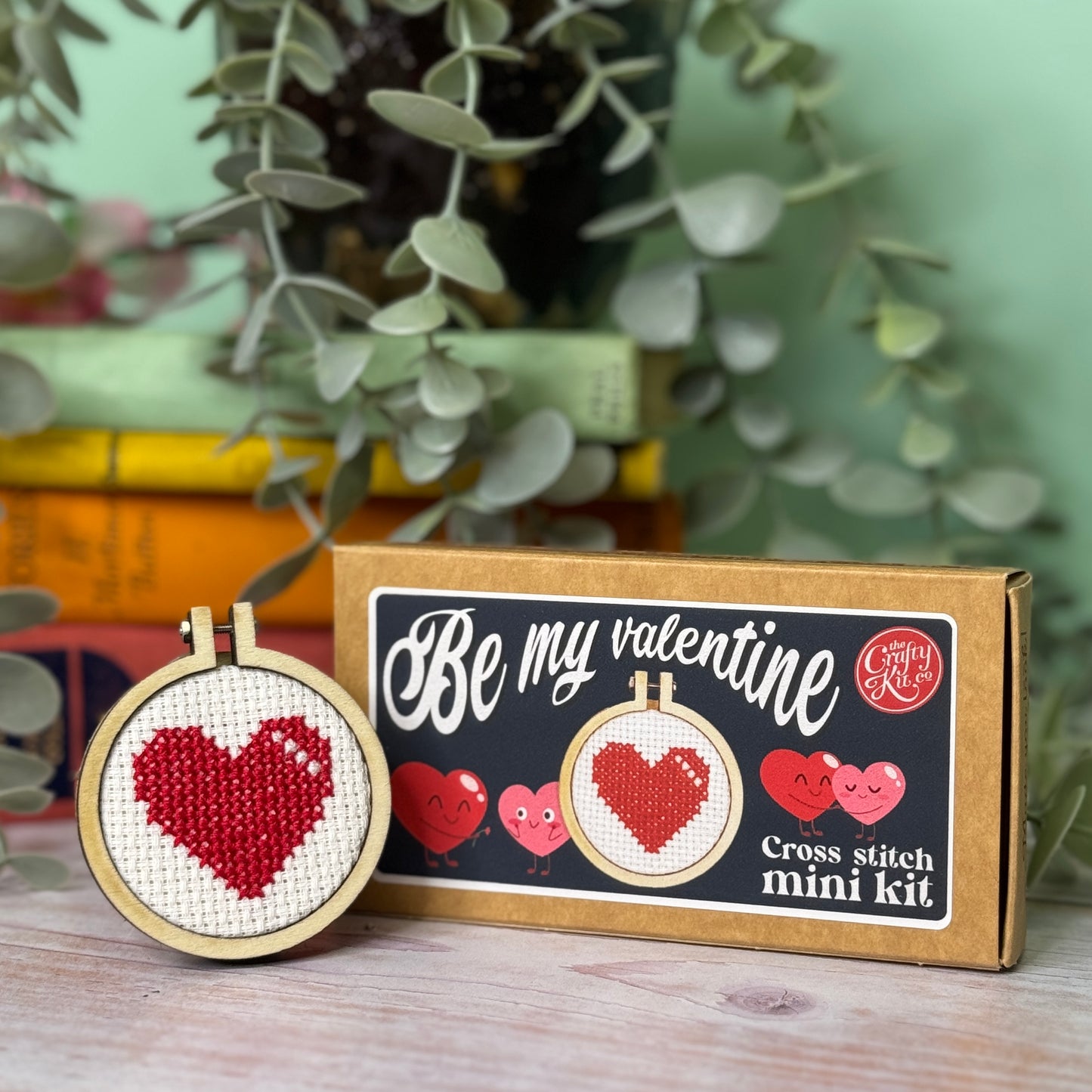 Be my Valentine Mini Matchbox Cross Stitch Kit