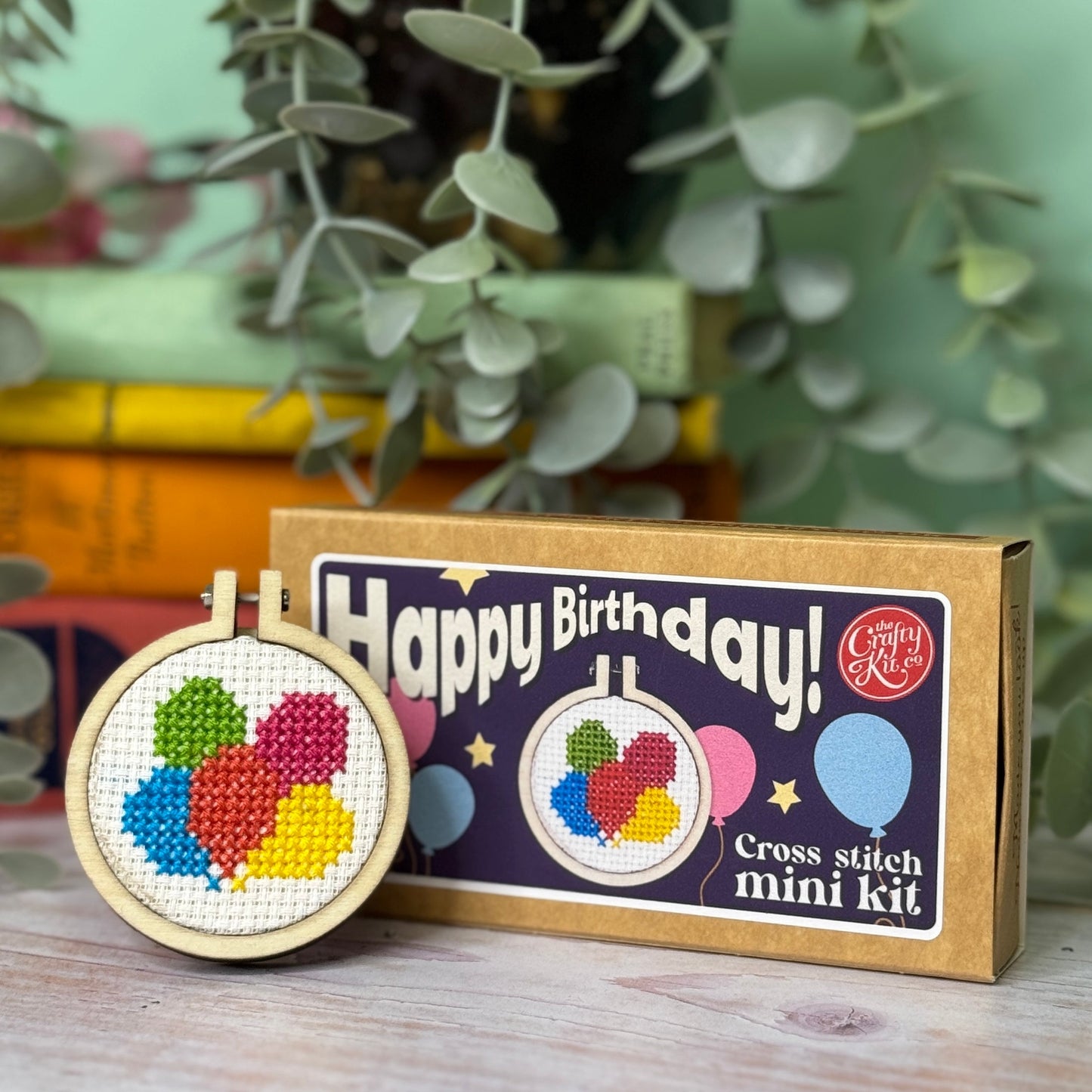 Happy Birthday Mini Matchbox Cross Stitch Kit