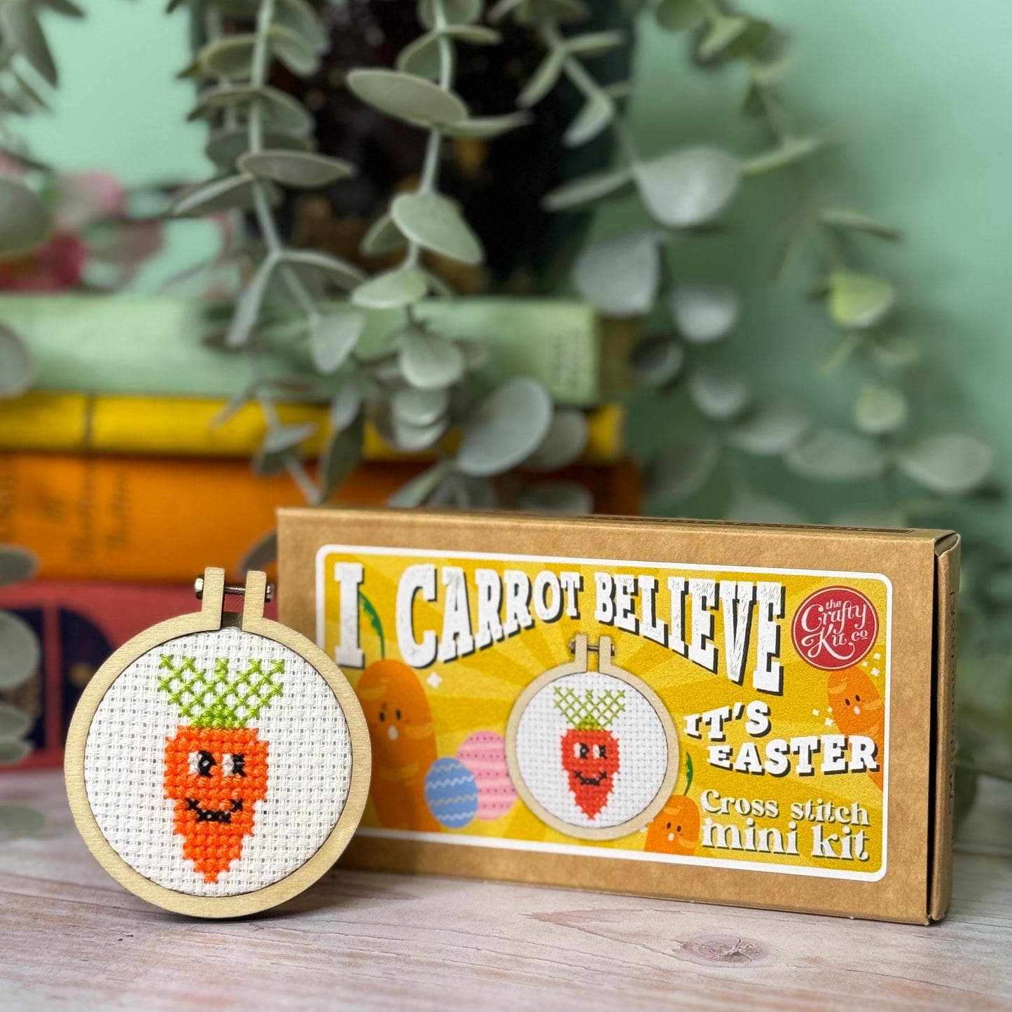 I Carrot Believe It's Easter Mini Matchbox Cross Stitch Kit