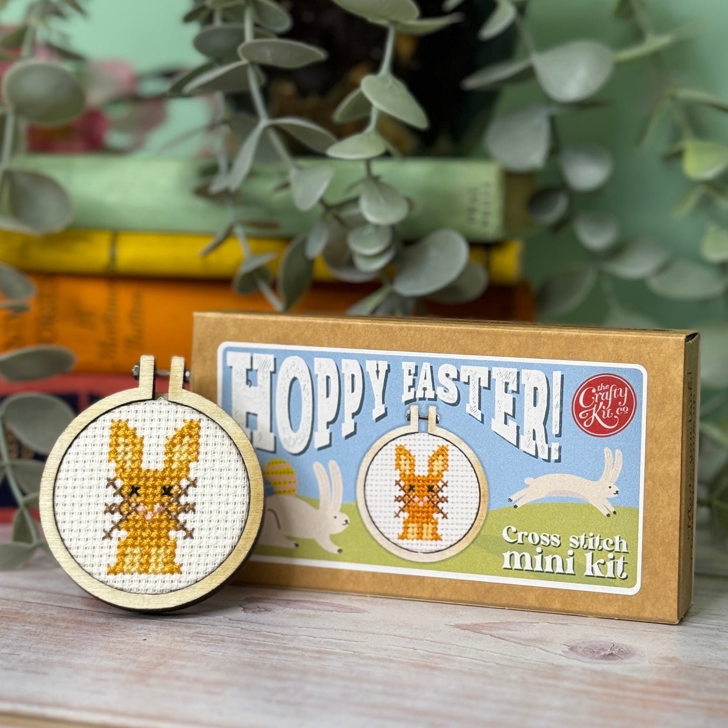 Hoppy Easter Mini Matchbox Cross Stitch Kit