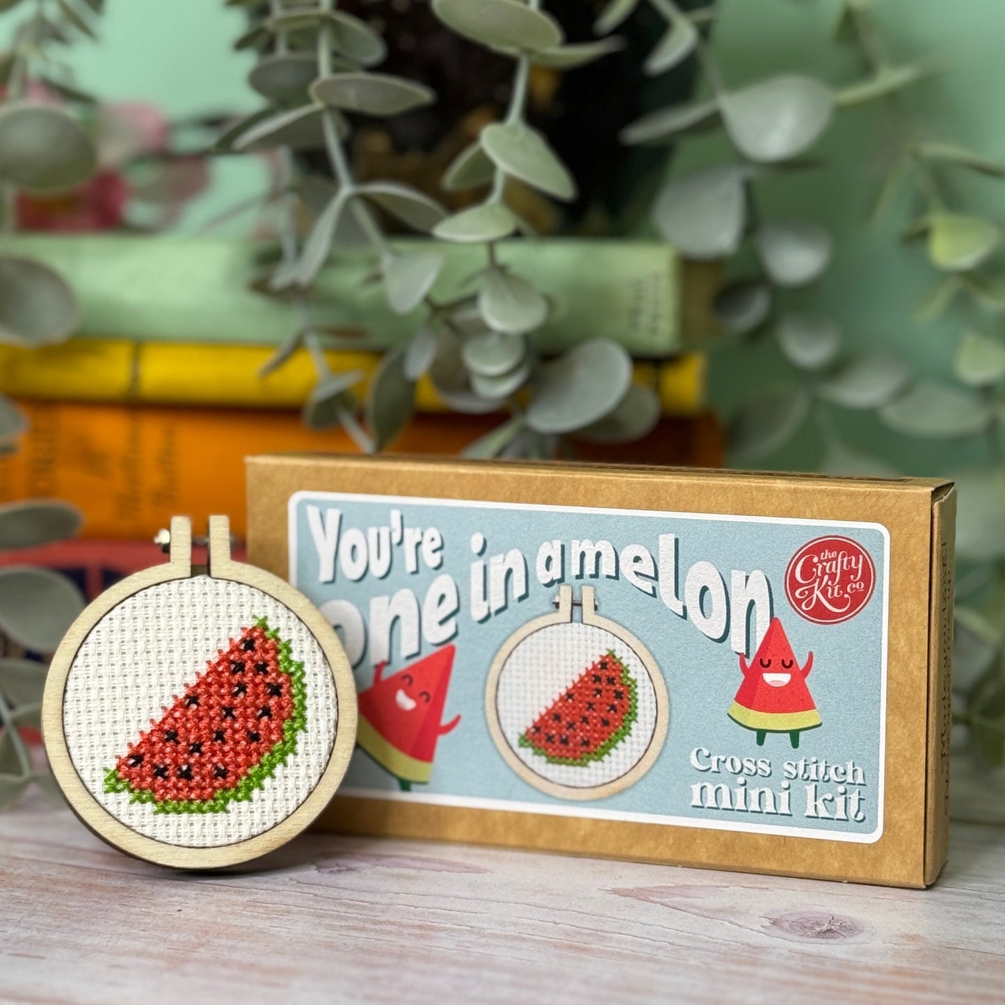 You're One In A Melon Mini Matchbox Cross Stitch Kit