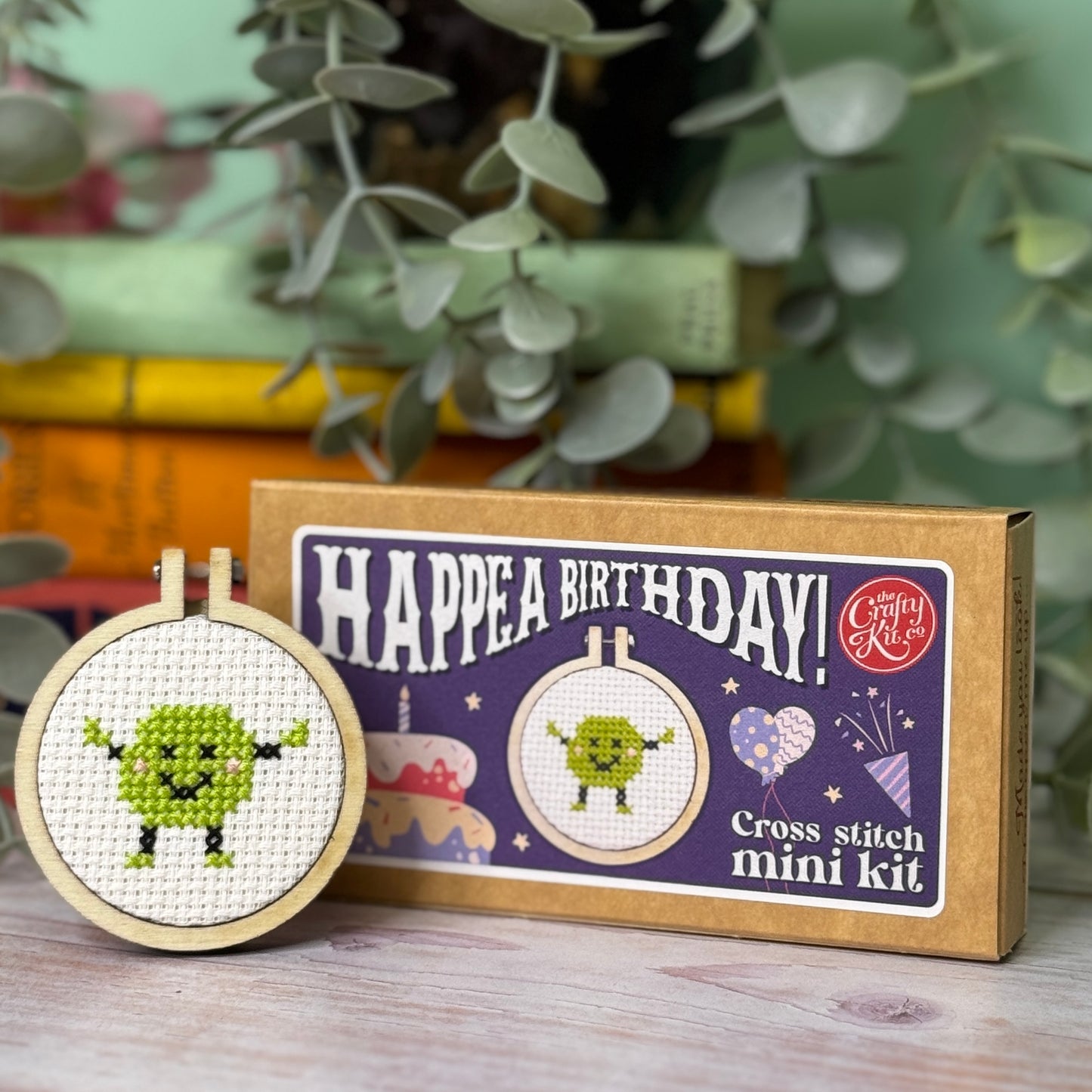 Happea Birthday! Mini Matchbox Cross Stitch Kit