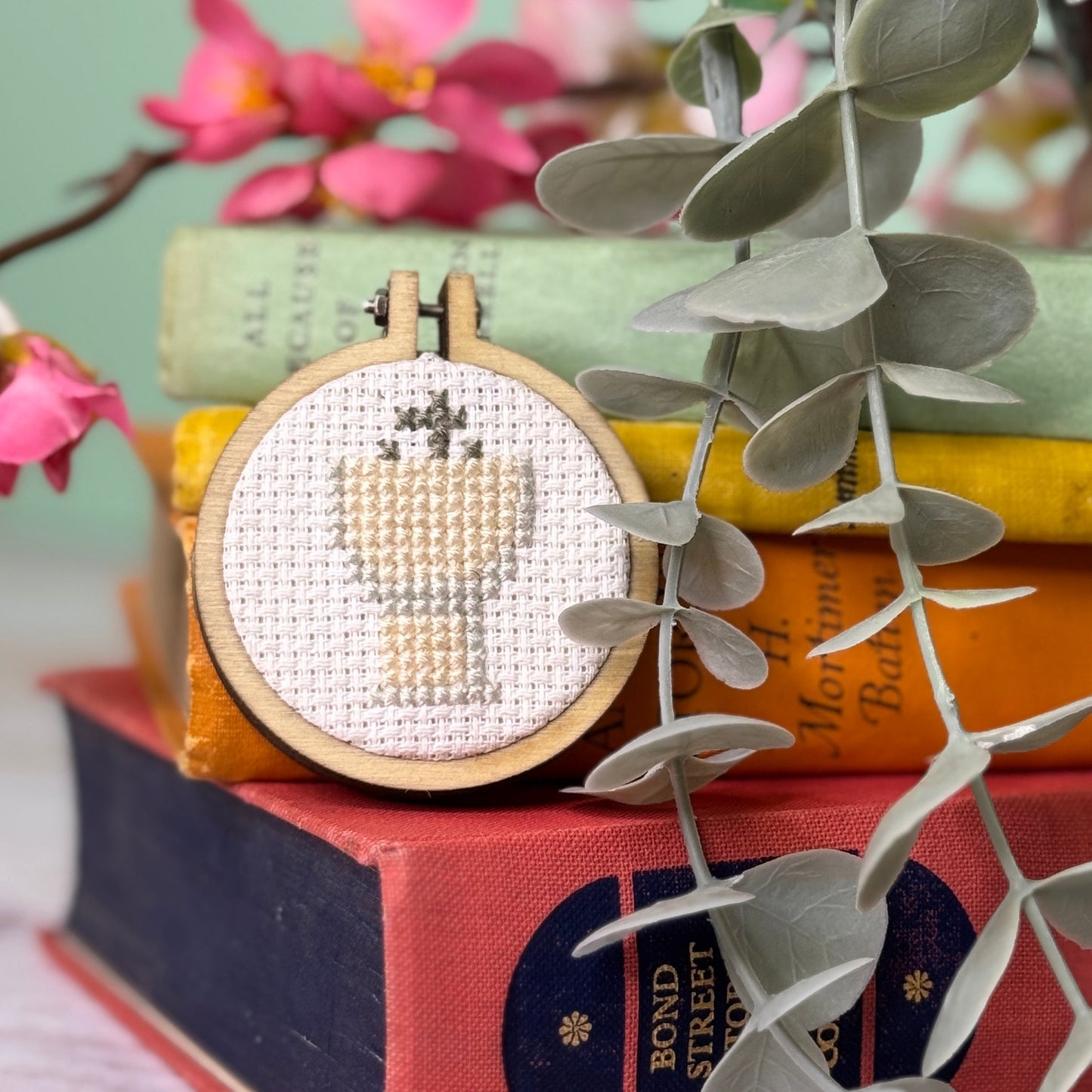 Happy Bidet! Mini Matchbox Cross Stitch Kit