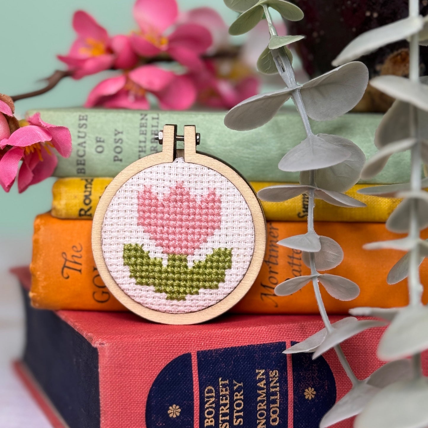 You're Blooming Lovely! Mini Matchbox Cross Stitch Kit