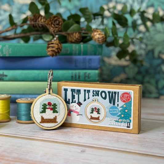 Let It Snow! Mini Matchbox Christmas Cross Stitch Kit