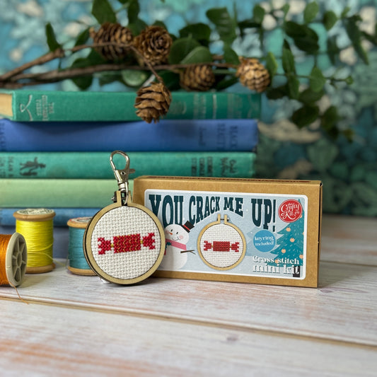 You Crack Me Up! Mini Matchbox Christmas Cross Stitch Kit