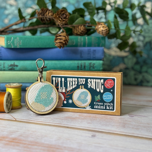 I'll Keep You Snug Mini Matchbox Christmas Cross Stitch Kit