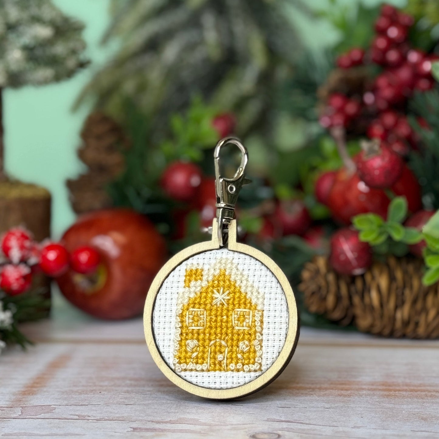 Home For The Holidays! Mini Matchbox Christmas Cross Stitch Kit