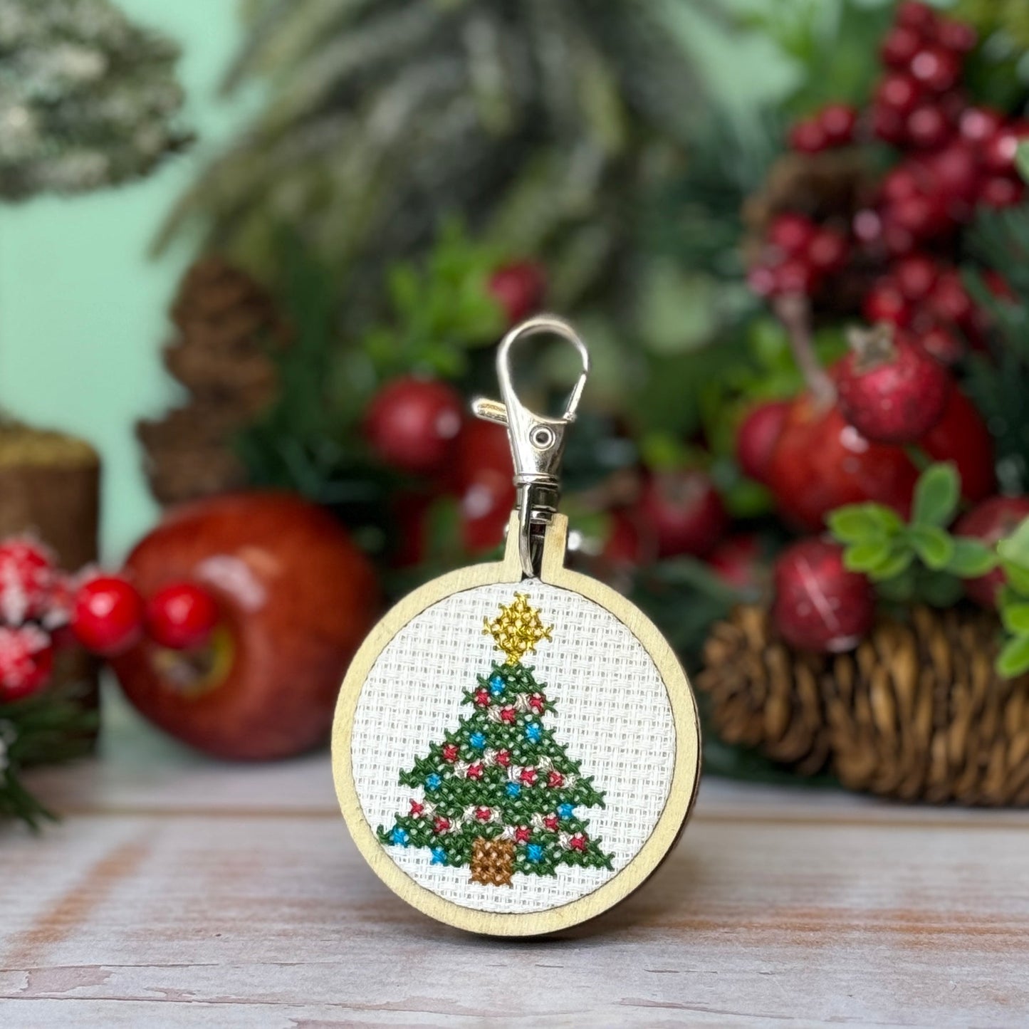 I'm Pine-ing For You! Mini Matchbox Christmas Cross Stitch Kit