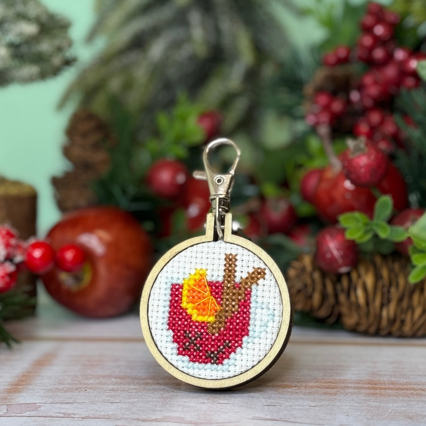 Spice Spice Baby! Mini Matchbox Christmas Cross Stitch Kit