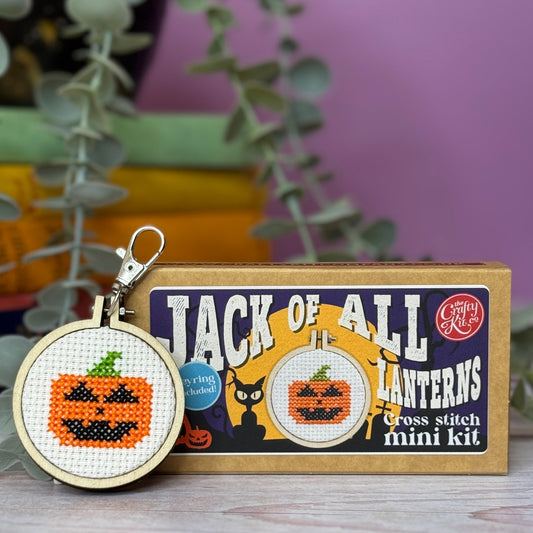 Jack of all Lanterns Halloween Mini Matchbox Cross Stitch Kit