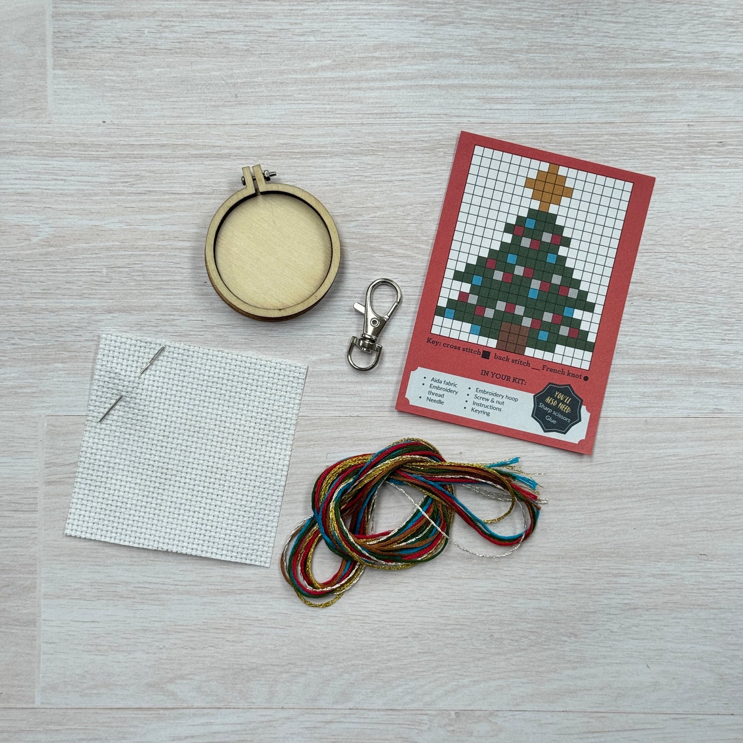 I'm Pine-ing For You! Mini Matchbox Christmas Cross Stitch Kit