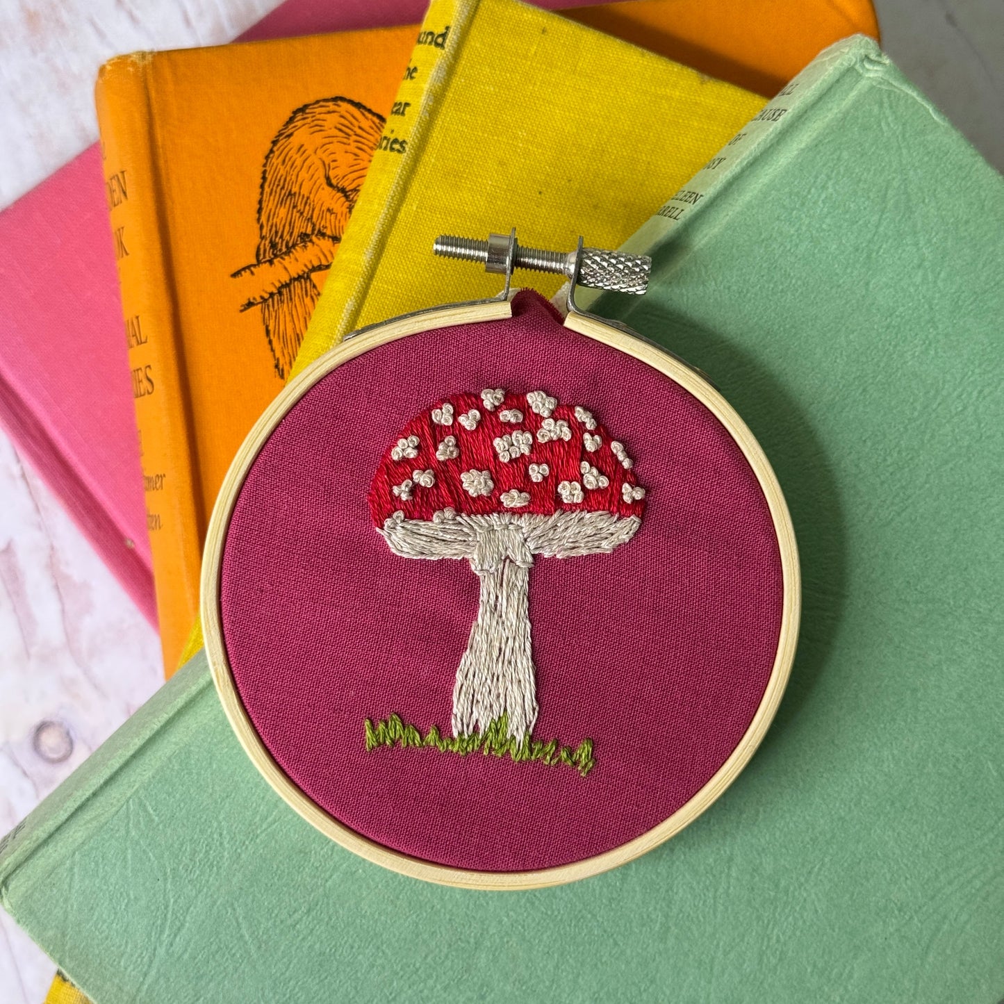 Toadstools Stick & Stitch Embroidery