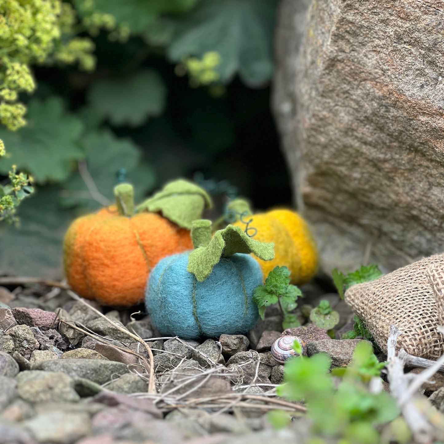 Woolly Pumpkins Needle Felting Craft Kit